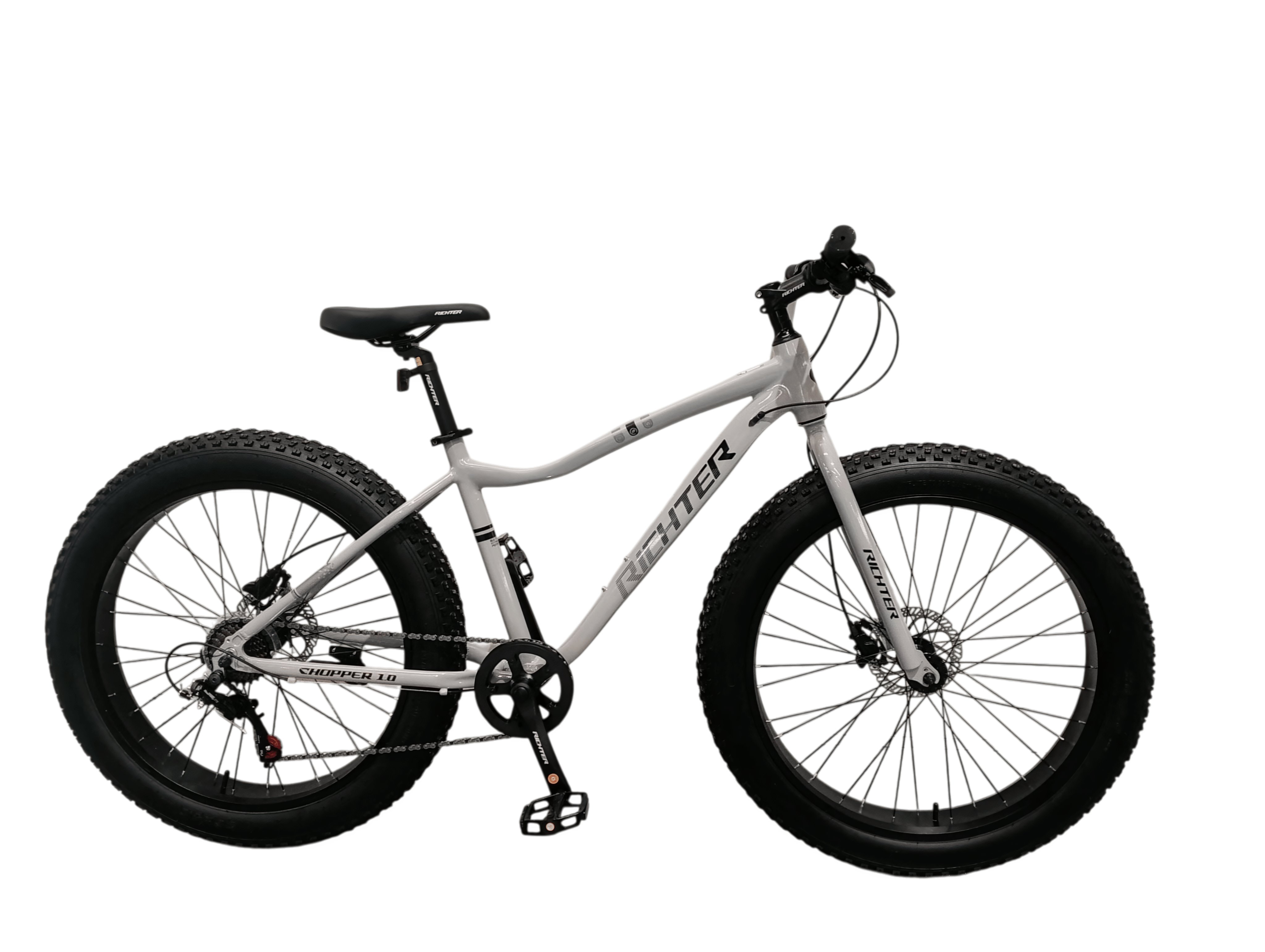 จักรยานเสือภูเขาล้อโต RICHTER CHOPPER 1.0 ขนาดวงล้อ 26 นิ้ว ไซส์ 17 สี เทา